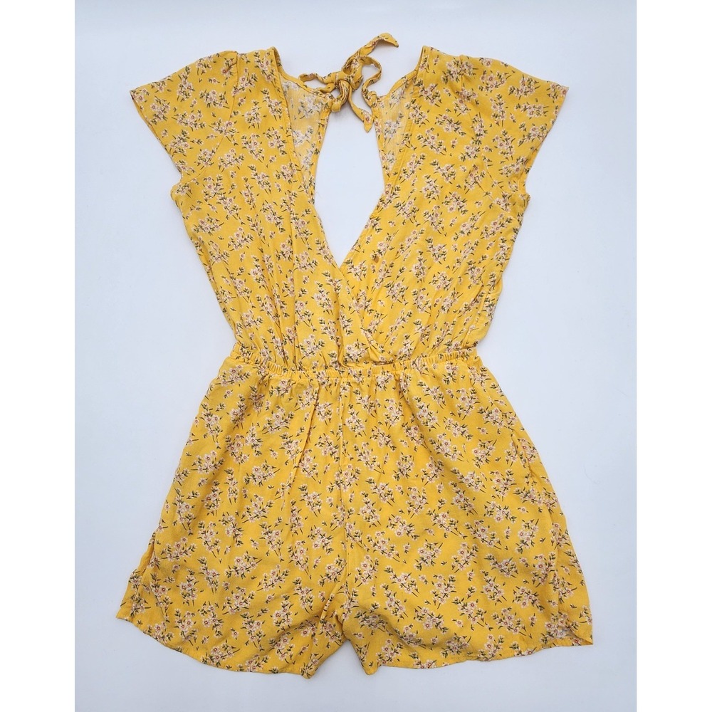Americanβ Eagle Women Romper S Wrap Ditsy Floral Cottage Boho Fairy Y2K Retro